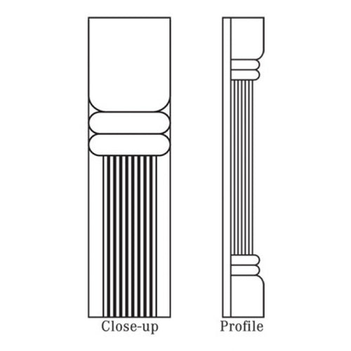 Trimmable Pilaster Signature Brownstone (SB)