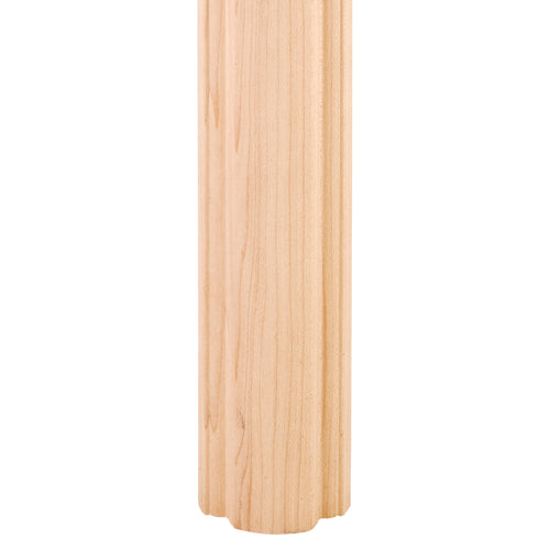 Column Moulding Half Round Smooth Pattern-Unfinished (Hard Maple)
