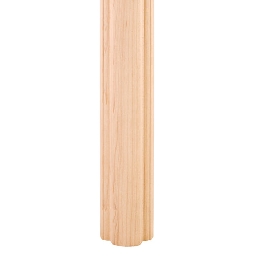 Column Moulding Half Round Smooth Pattern-Unfinished (Oak)