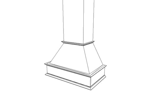 RANGE HOODS CWH36 Gray Shaker (AG)