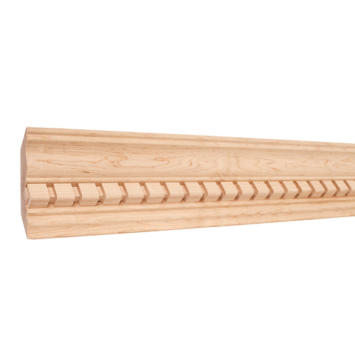 Crown Moulding with Dentil-Unfinished (Cherry)