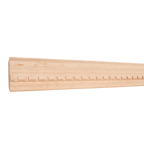 One Piece Dentil Crown-Unfinished (Oak)