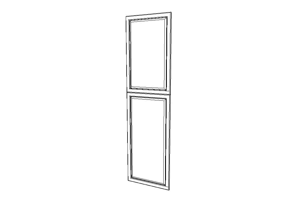EPWP2496D End Decorative Doors Uptown White (TW)