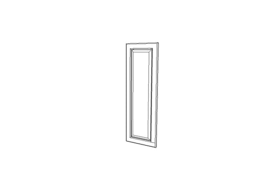 EPW1230D  End Decorative Doors Gramercy White (GW)