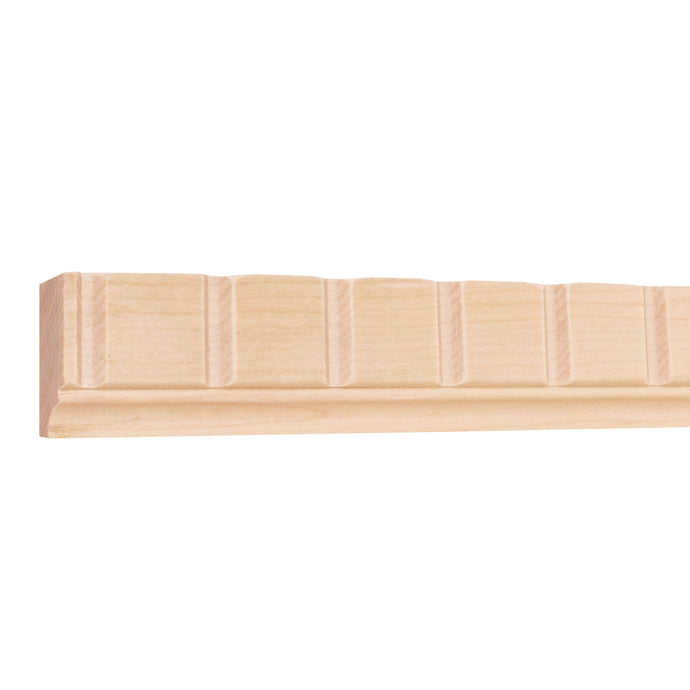 1-1/4in. x 1/2in. Dentil with 1/8in. gap and 3/4in. teeth-Unfinished (Alder)