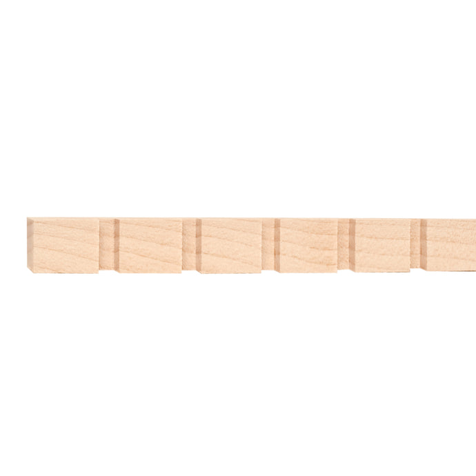 9/16in. x 3/8in. Dentil with 1/4in. gap and 3/4in. teeth-Unfinished (Cherry)