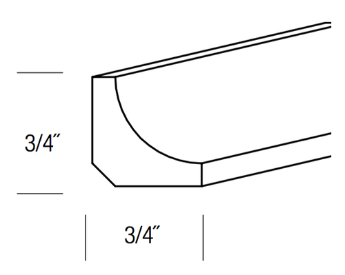 SC4  Inside Corner Moldings Signature Brownstone (SB)