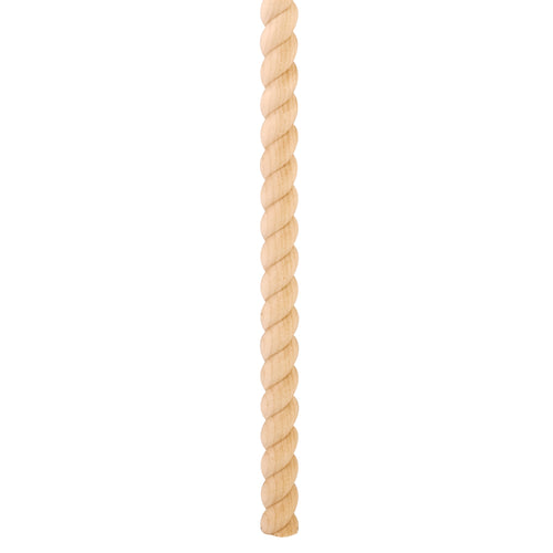 Rope Moulding Half Round -Unfinished (Oak)