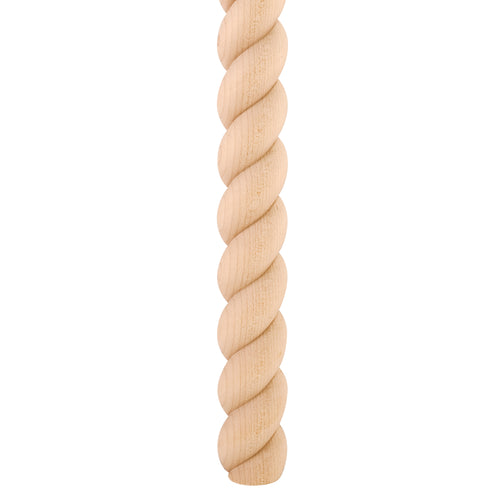 Rope Moulding Half Round -Unfinished (Cherry)