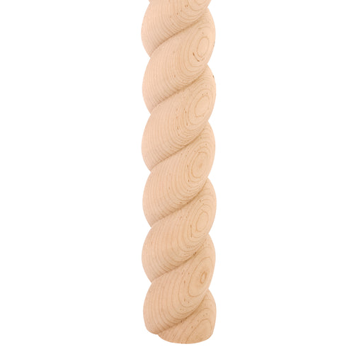 Rope Moulding Half Round -Unfinished (Cherry)