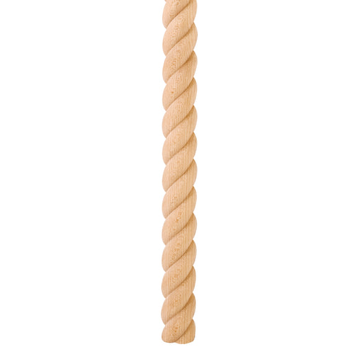 Rope Moulding Half Round -Unfinished (Poplar)