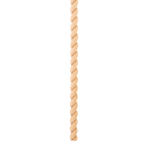 Rope Moulding Half Round -Unfinished (Cherry)