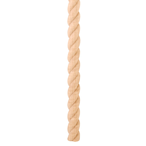 Rope Moulding Half Round -Unfinished (Poplar)