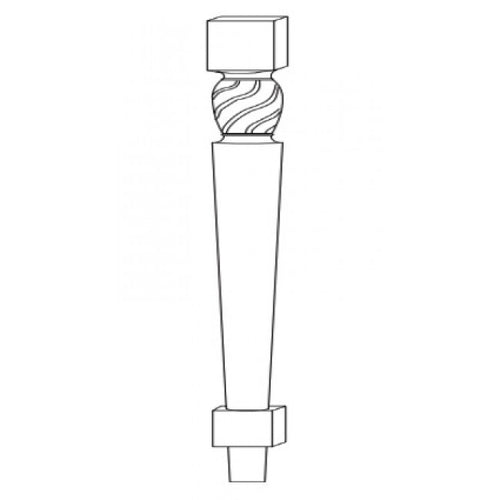 Décor legs LEG81 K-Espresso (KE)