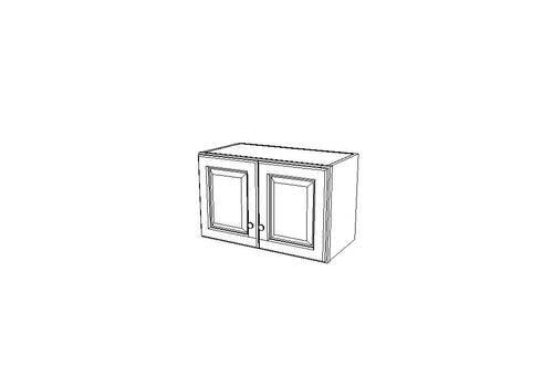 W2415B Wall Double Door Cabinets 15'', High Gray Shaker (AG)