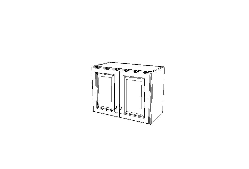 W2418B Wall Double Door Cabinets 18'',  High K-Cinnamon Glaze (KM)