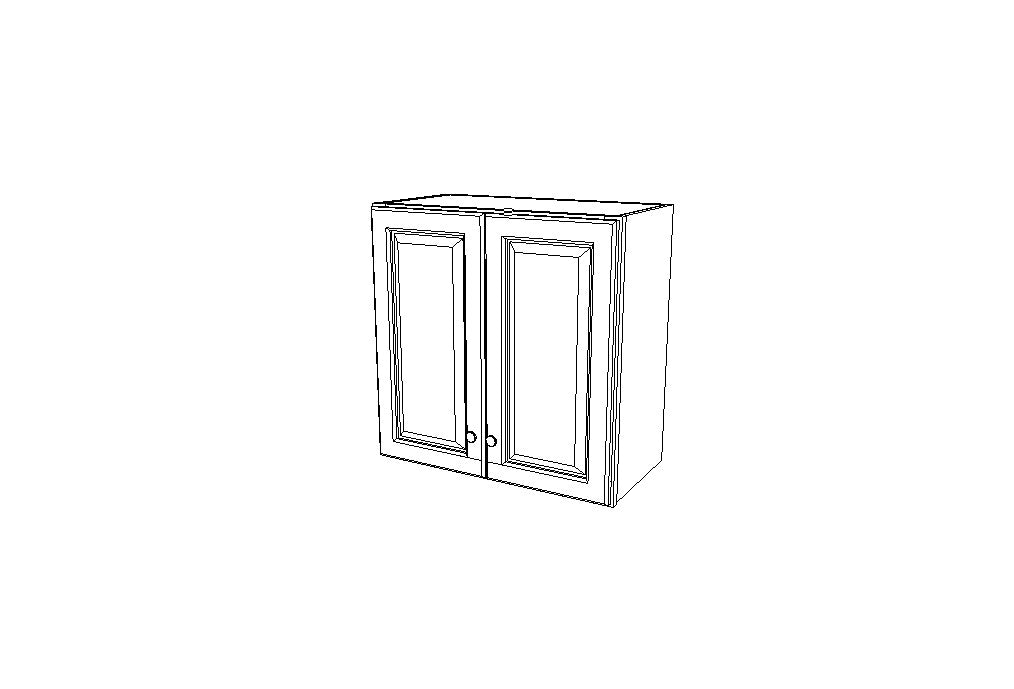 W2424B Wall Double Door Cabinets 24'',  High K-Cinnamon Glaze (KM)