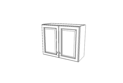 W3024B Wall Double Door Cabinets 24'',  High Uptown White (TW)