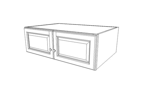 W301524B Wall Double Door Cabinets 15'' High 24'' Depth Country Oak Classic (CYOF)