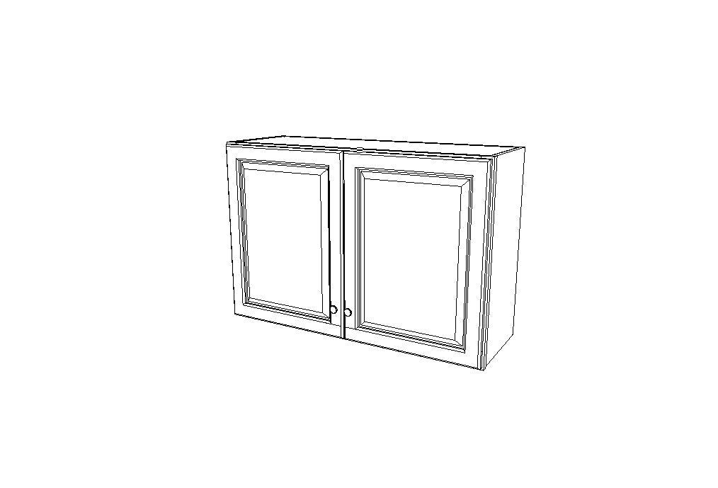W3624B Wall Double Door Cabinets 24'',  High Shakertown (AK)